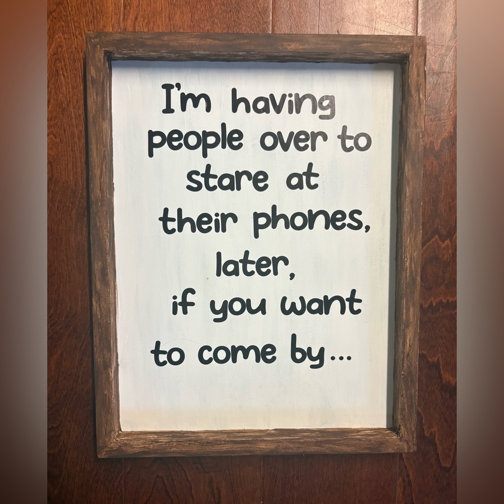 🎄2/$16 Rustic Brown and White Wall Decor Sign